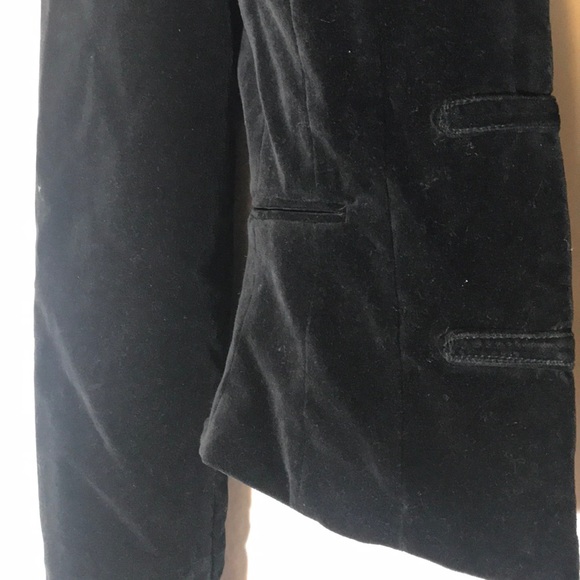 BCBGMAXAZRIA Velvet textured military style blazer - Picture 2 of 8